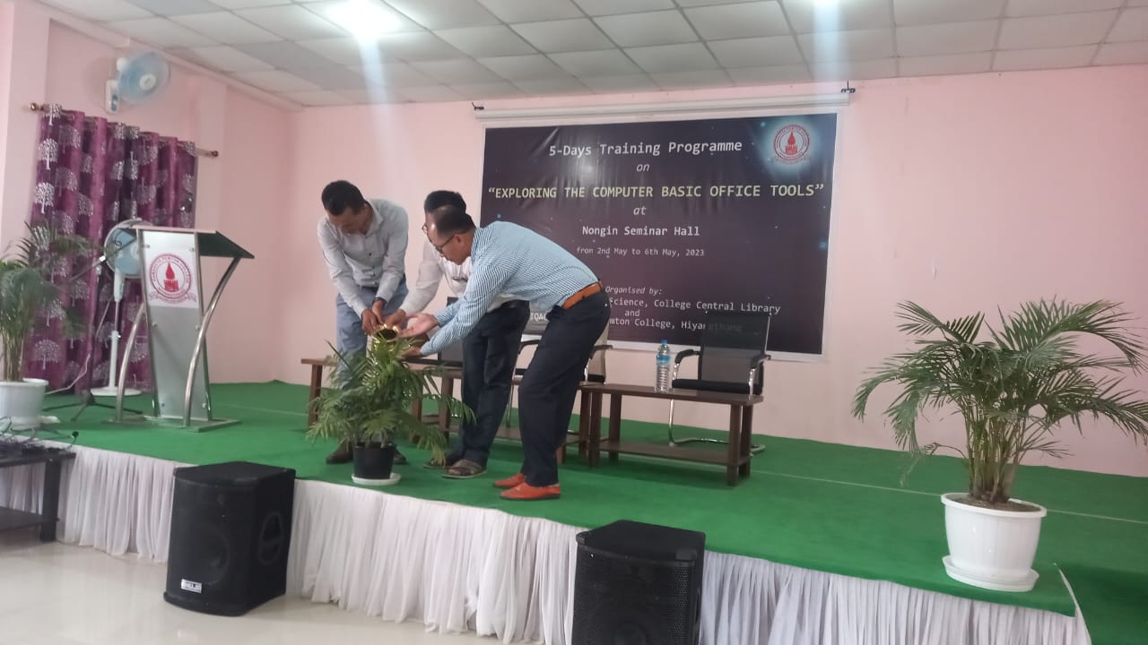 5 Days Training Progamme on Exploring the Computer Basic Office – KP ...